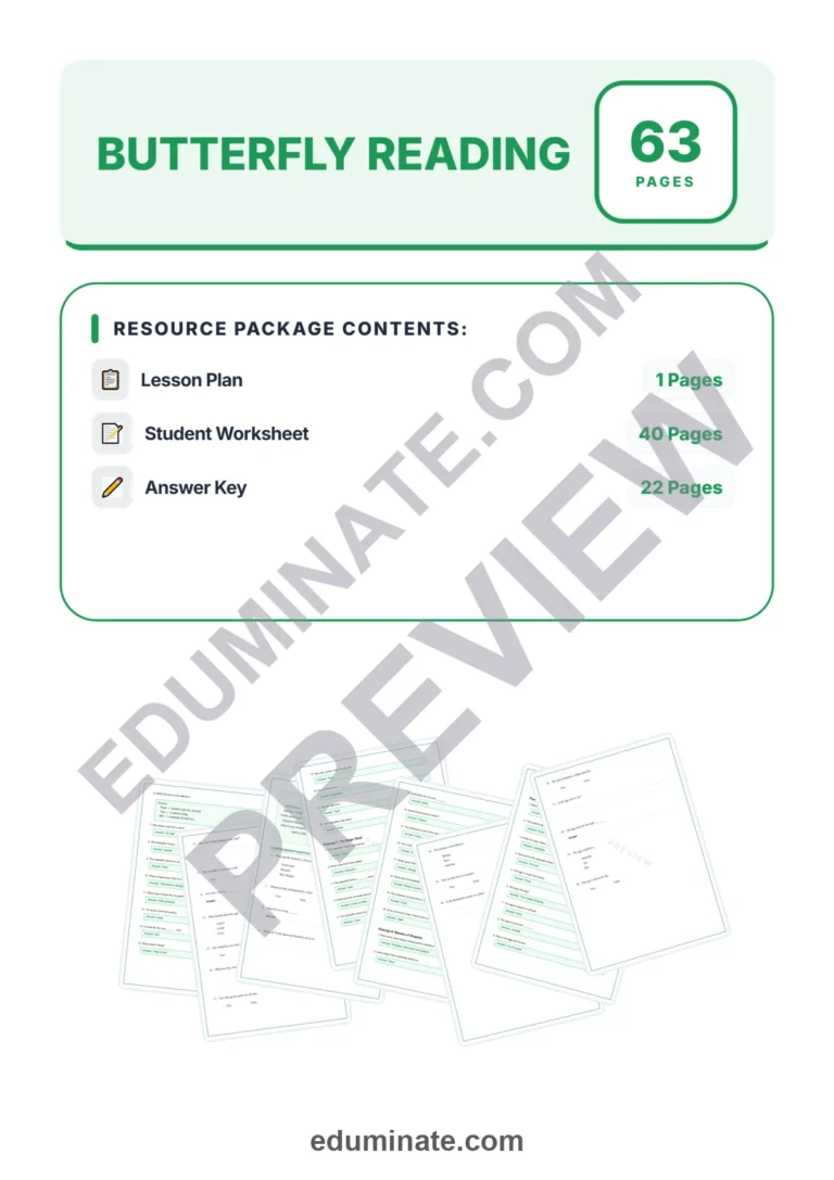 Butterfly Reading Comprehension Passages Worksheets Grades 2-6 Printables sample page 1