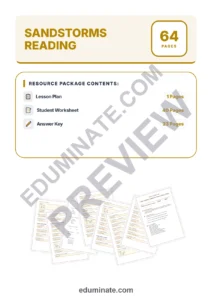 Sandstorms Reading Comprehension Passages Desert Weather Worksheets 2nd 8th page 1