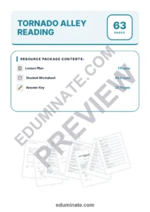 Tornado Worksheets: Reading Comprehension Passages with Answer Keys, Grades 3-8 page 1