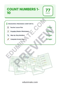 Counting Numbers 1-10 | Early Math Activities Set | 77 Pages Resource Packet page 1