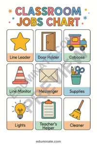 Preschool Classroom Jobs Chart | Classroom Jobs Chart with Pictures | 26 Pages page 1