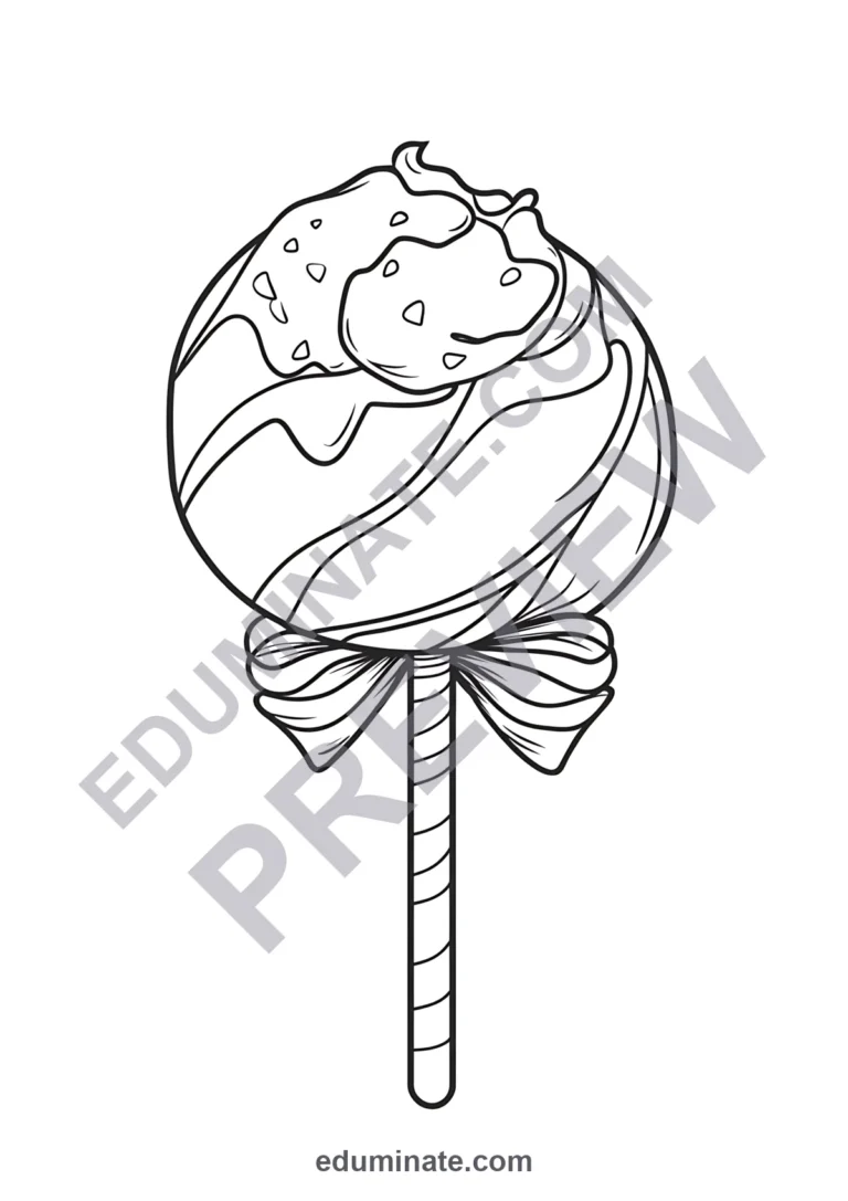 Lollipop Coloring Pages: 17 Pages of Easy Sweet Treats