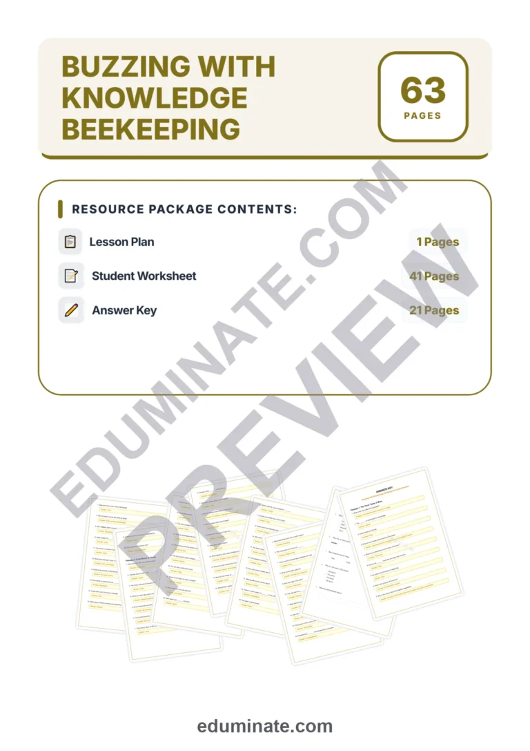Beekeeping Reading Comprehension Passages And Questions Worksheets Packet sample page 1
