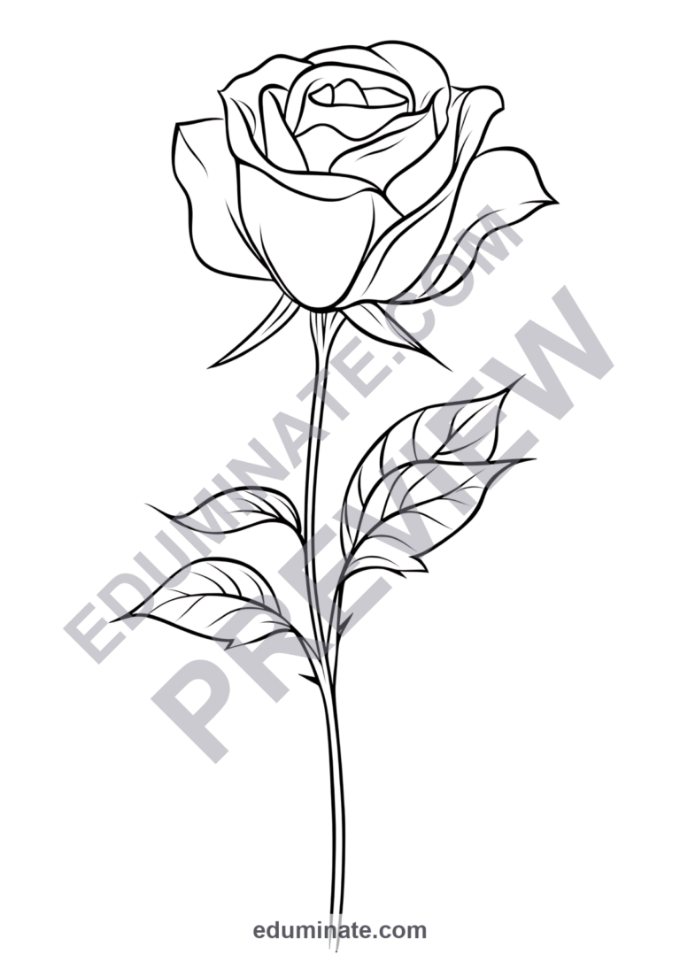 Spring Flower Coloring Pages Botanical Floral Sheets 40 Printable Activities sample page 2