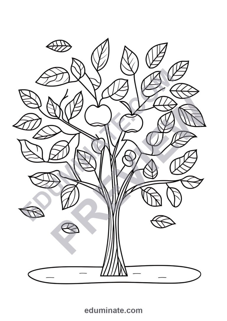 September Coloring Sheets Back to School and Fall Activity Pack for Kids Fun sample page 2