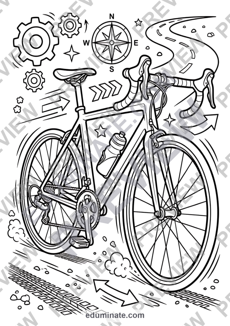Physical Activity Coloring Pages PE Fitness Health Activity Sheets Pack Kids sample page 2