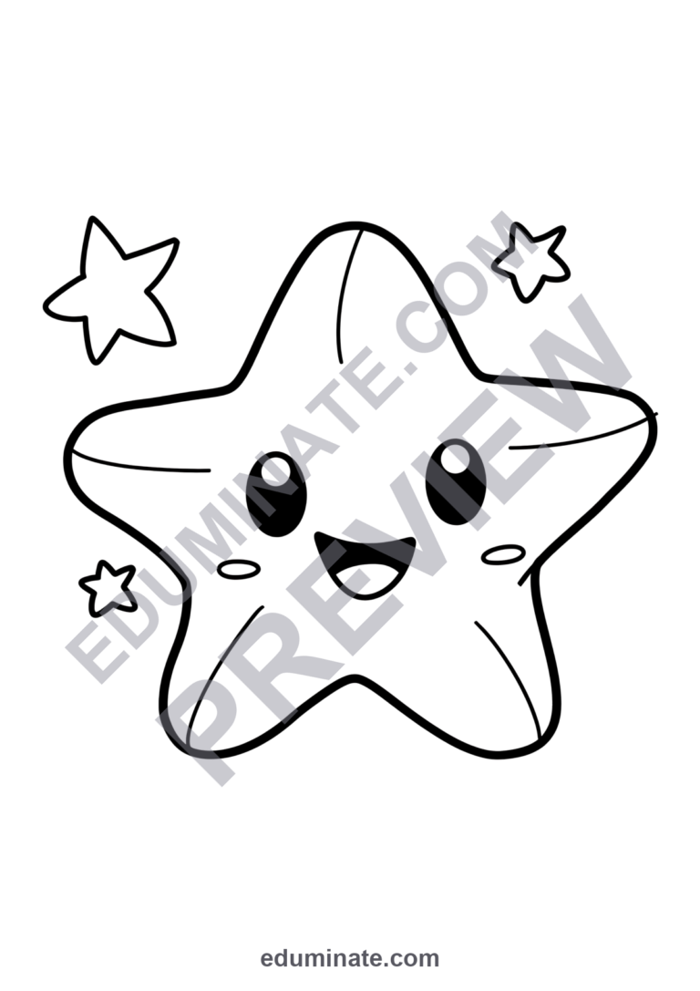 Star Coloring Pages Celestial Sky and Constellation Activity Sheets for Kids sample page 2