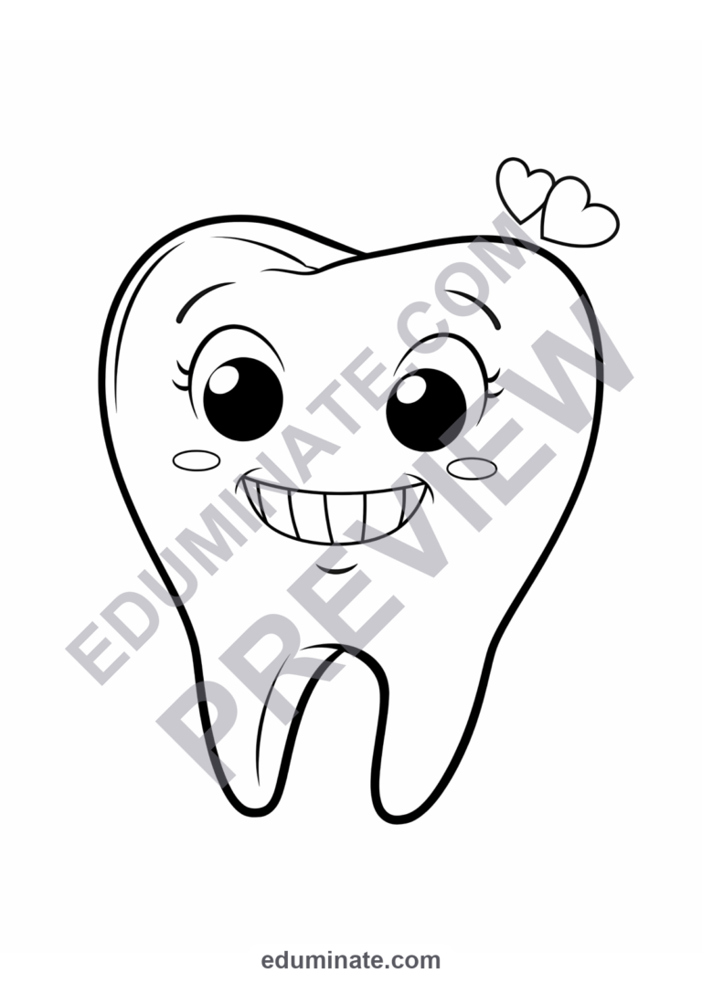 Tooth Fairy Coloring Pages Lost Teeth and Pillow Activity Sheets Pack for Kids sample page 2