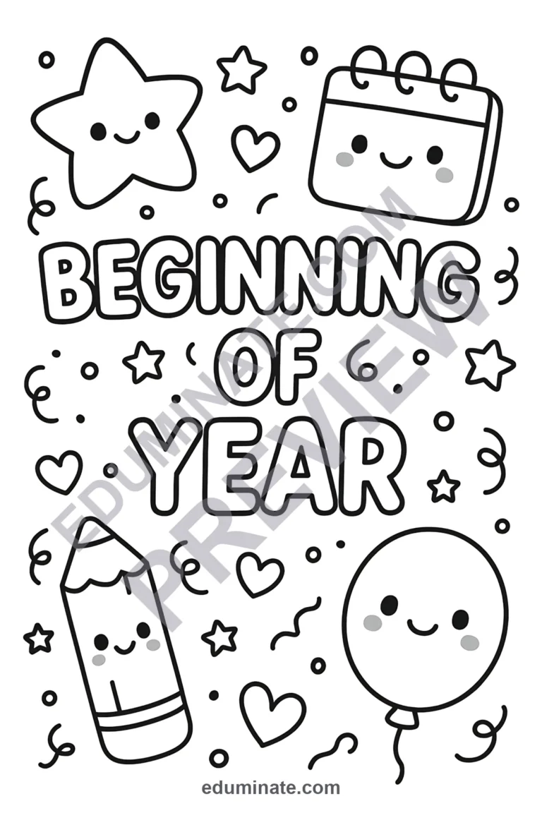 71 Beginning of Year Coloring Pages Back to School Sheets for Kindergarten sample page 2