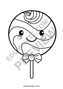 36 Printable Candy Coloring Pages Sweet Treats Activity Sheets for Children page 2