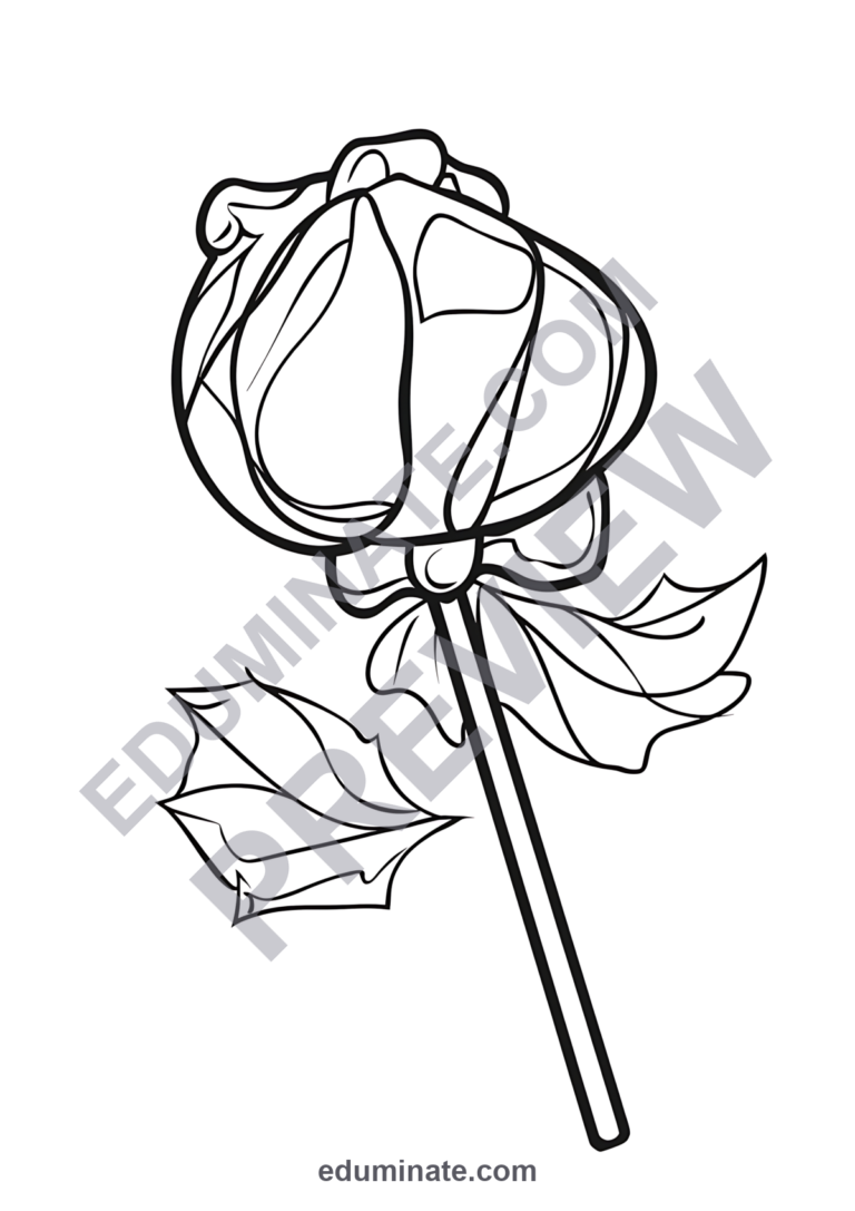 30 Sweet Treats Coloring Pages Lollipop and Candy Activity Sheets for Kids sample page 2