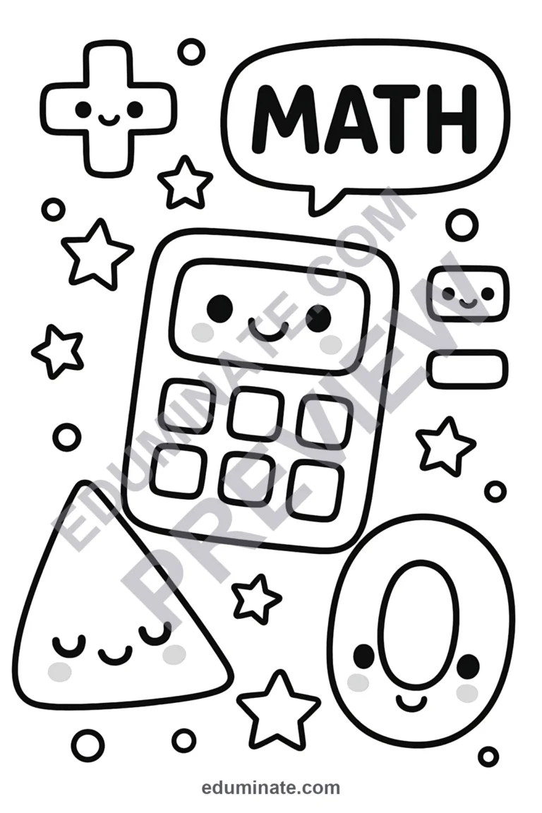 114 Essential Kindergarten Math Coloring Pages Art