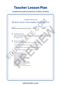 Self-Driving Cars Reading Comprehension Passages Technology Worksheets 3rd 7th page 2
