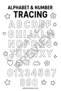Alphabet and Number Posters | Printable Alphabet Posters Tracing Anchor Charts page 2