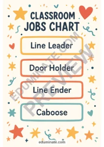 Jobs Chart for Classroom | Classroom Jobs Chart Printable | 34 Chart Pages page 2