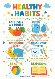 Healthy Habits Posters | Printable Healthy Habits Poster Pages | 60 Pages page 2
