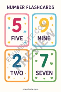 Number Flashcards Printable | Counting and Number Recognition Cards | 107 Pages page 2