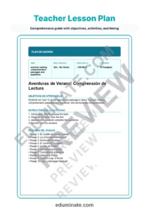 Spanish Summer Worksheets – Reading Passages with Questions and Answer Key page 2
