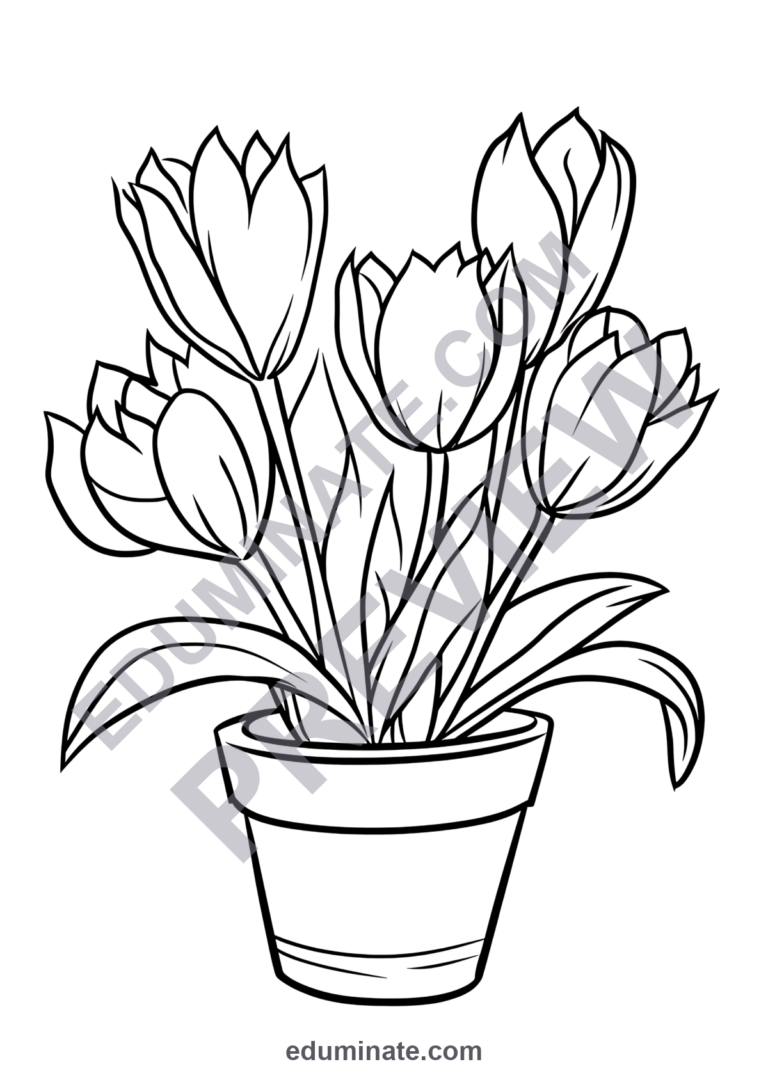 First Day of Spring Coloring Pages Spring Flowers Activity Sheets for Kids sample page 2