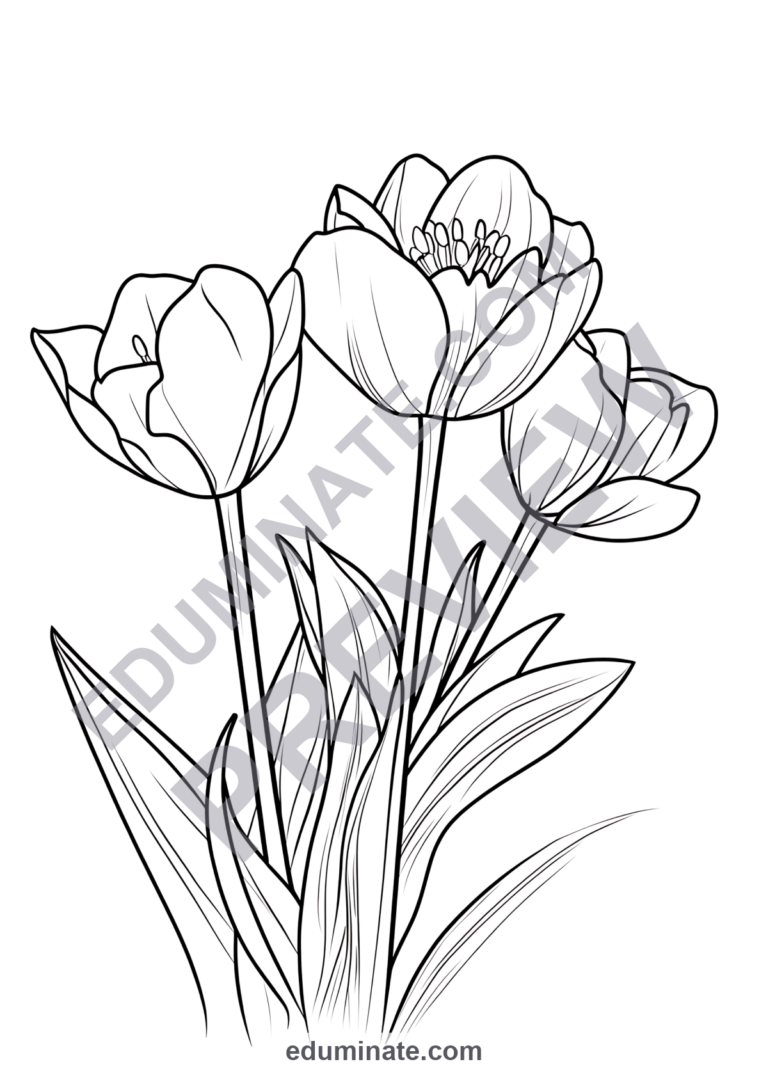 Spring Time Coloring Pages Welcome Spring Flowers Activity Sheets for Kids sample page 2