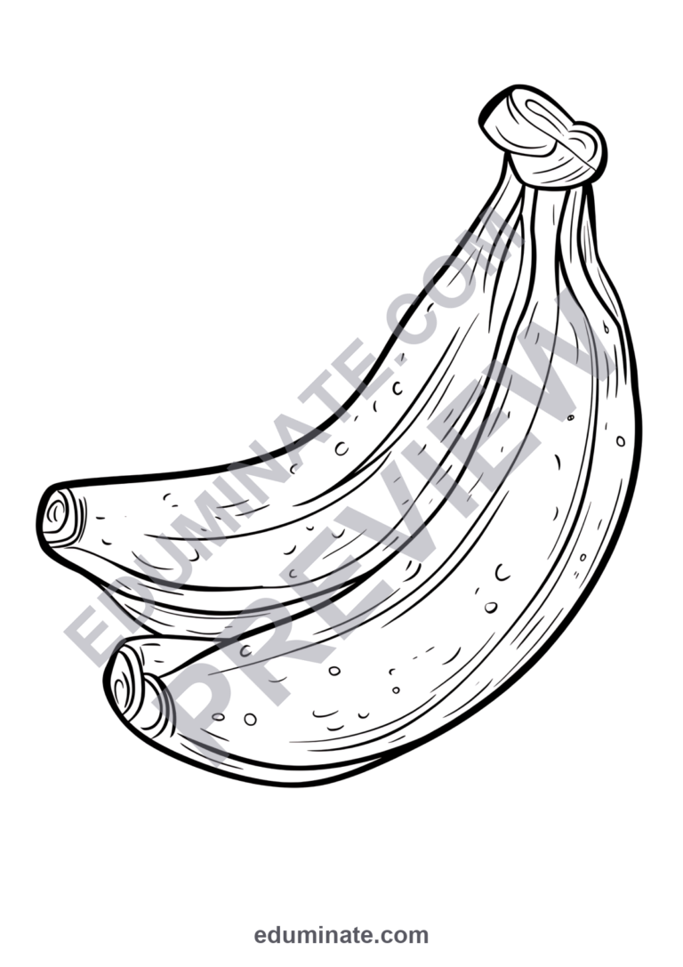 Fruit and Veggie Coloring Pages Healthy Food 22 Quick Printable Activities sample page 3