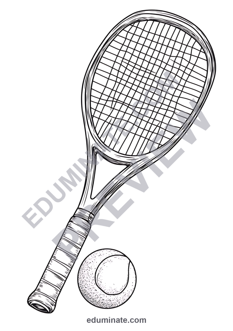 Printable Sports Coloring Pages Team Games and PE Activity Pack for Kids Fun sample page 3