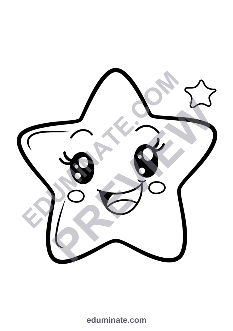Star Coloring Pages Celestial Sky and Constellation Activity Sheets for Kids sample page 3