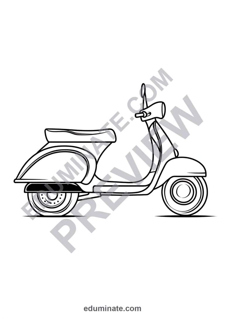 Transportation Vehicles Coloring Pages Emergency and Work Activity Sheets Kids sample page 3