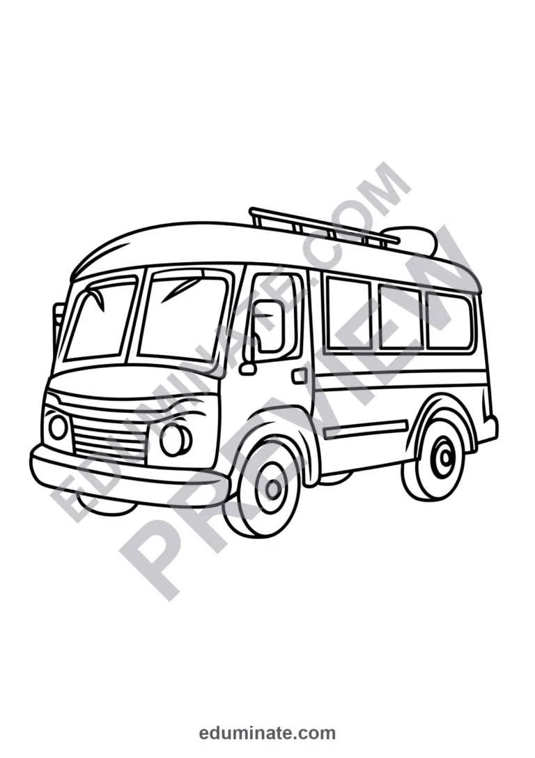 Vehicle Coloring Sheets Farm Tractors and Heavy Machines Activity Pack Kids sample page 3