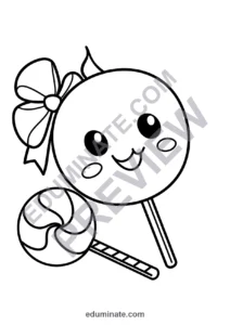 36 Printable Candy Coloring Pages Sweet Treats Activity Sheets for Children page 3