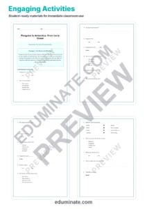 Penguins in Antarctica Reading Comprehension Passages Worksheets 1st 5th Grade page 3