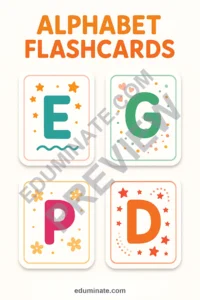 Alphabet Flashcards Printable, 103 Letter Recognition Cards for PreK and K page 3