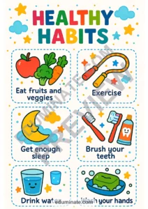 Healthy Habits Posters | Printable Healthy Habits Poster Pages | 60 Pages page 3