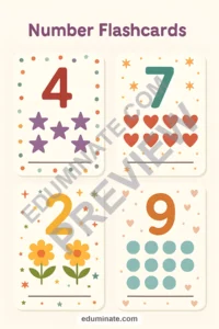 Number Flashcards Printable | Counting and Number Recognition Cards | 107 Pages page 3