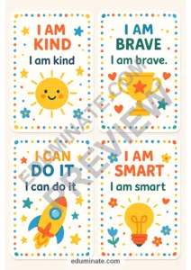 Positive Affirmation Cards | Printable Affirmation Cards for Kids | 30 Pages page 3