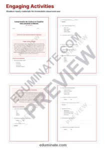 Spanish Reading Passages – Printable Pages, Questions and Answer Key Grades 2-5 page 3