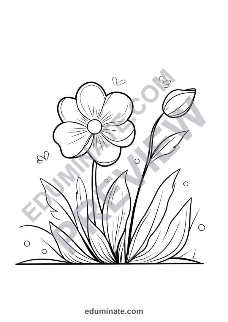 Spring Flower Color Printables 27 Easy Spring Time Coloring Pages for Creative Kids Art