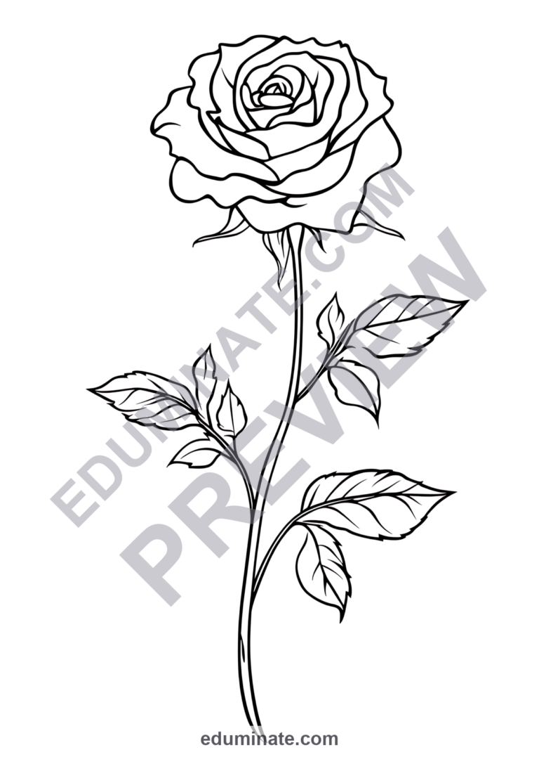 Spring Flower Coloring Pages Botanical Floral Sheets 40 Printable Activities sample page 4