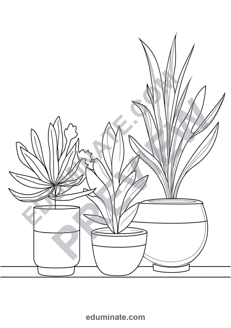 Parts of a Plant Coloring Pages Science Botany Activity Sheets Pack for Kids sample page 4