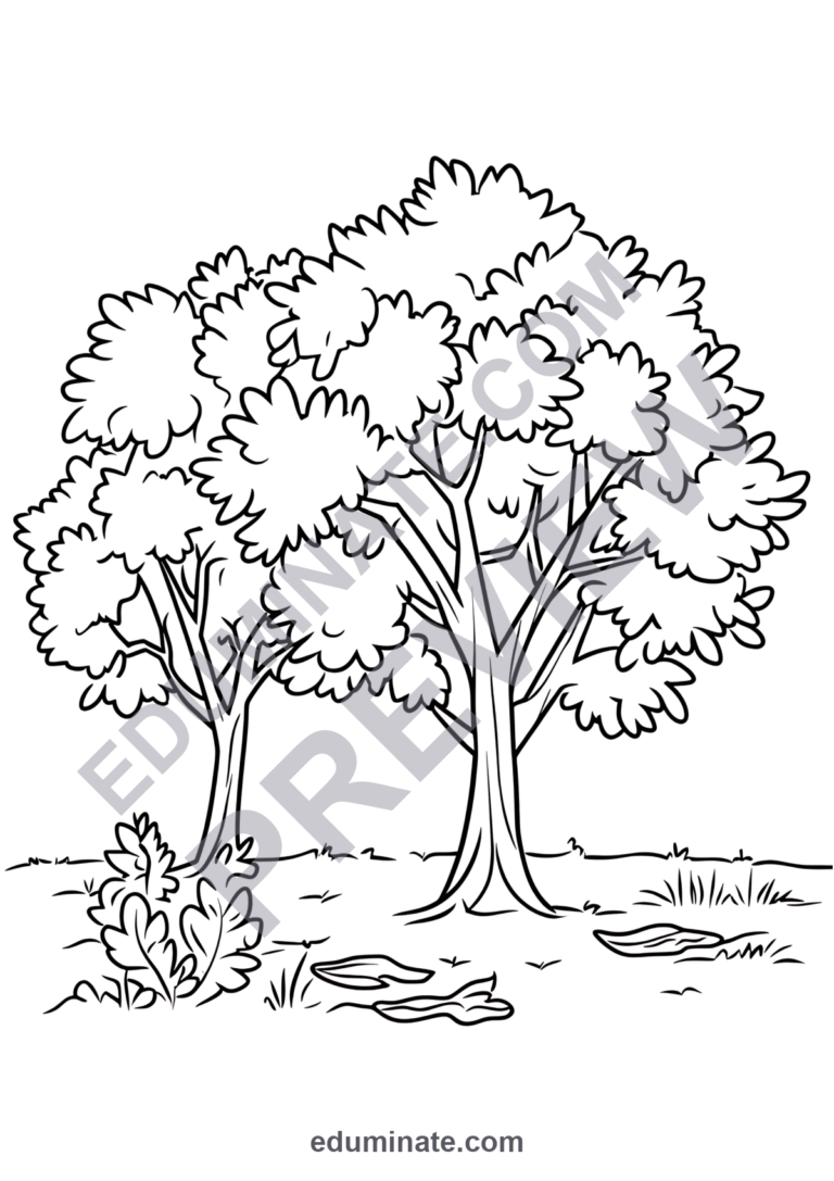 Printable September Coloring Pages Fall Weather Activity Sheets Pack Kids sample page 4