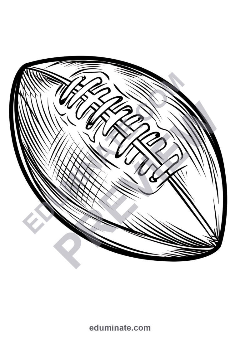 Printable Sports Coloring Pages Team Games and PE Activity Pack for Kids Fun sample page 4