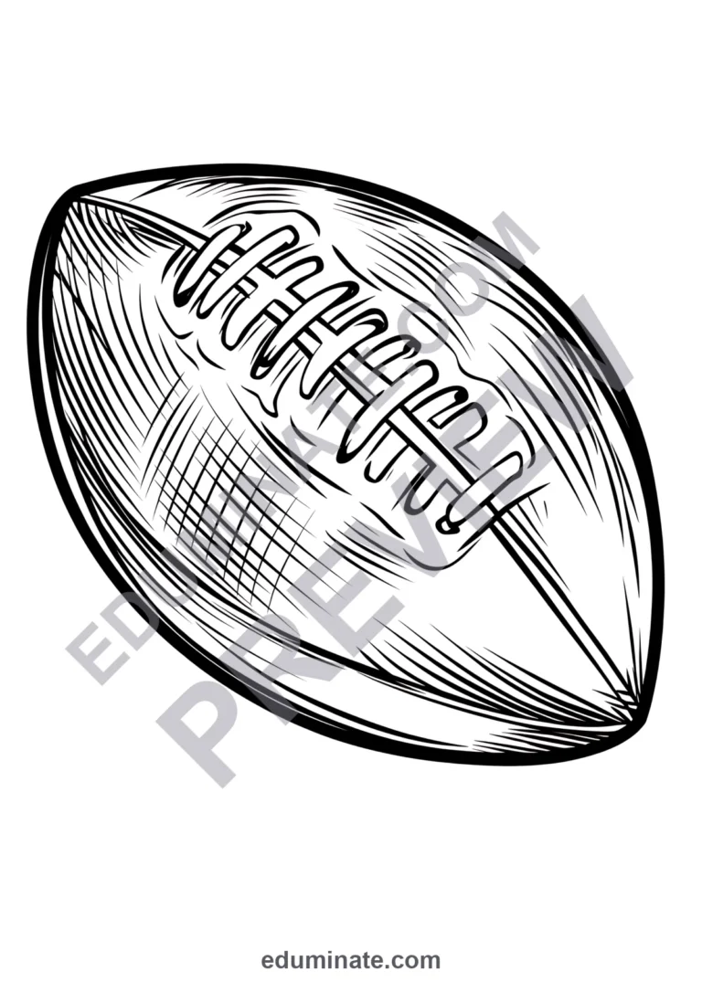 Printable Sports Coloring Pages Team Games and PE Activity Pack for Kids Fun sample page 4