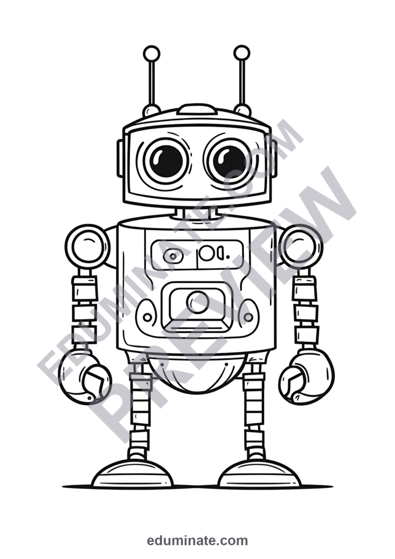 Technology Coloring Pages Modern Computers and Gadgets Activity Sheets Kids sample page 4