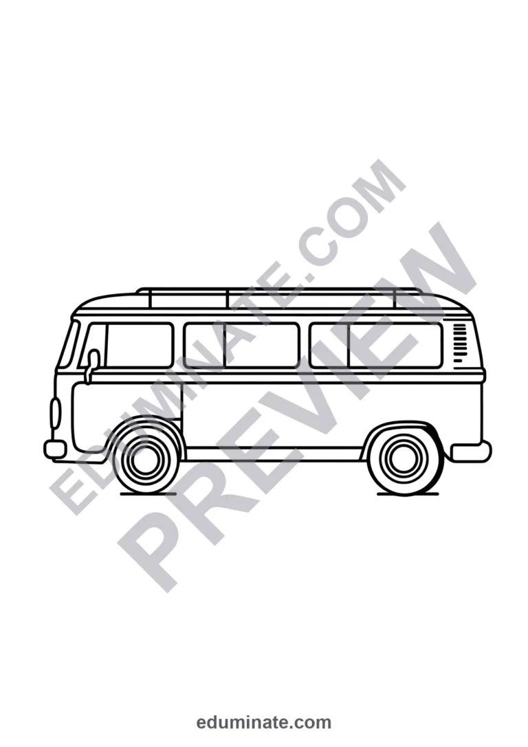 Transportation Vehicles Coloring Pages Emergency and Work Activity Sheets Kids sample page 4