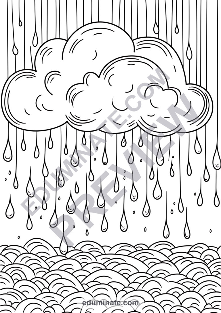 Weather Seasons Coloring Pages Annual Climate Cycle Activity Pack for Kids sample page 4