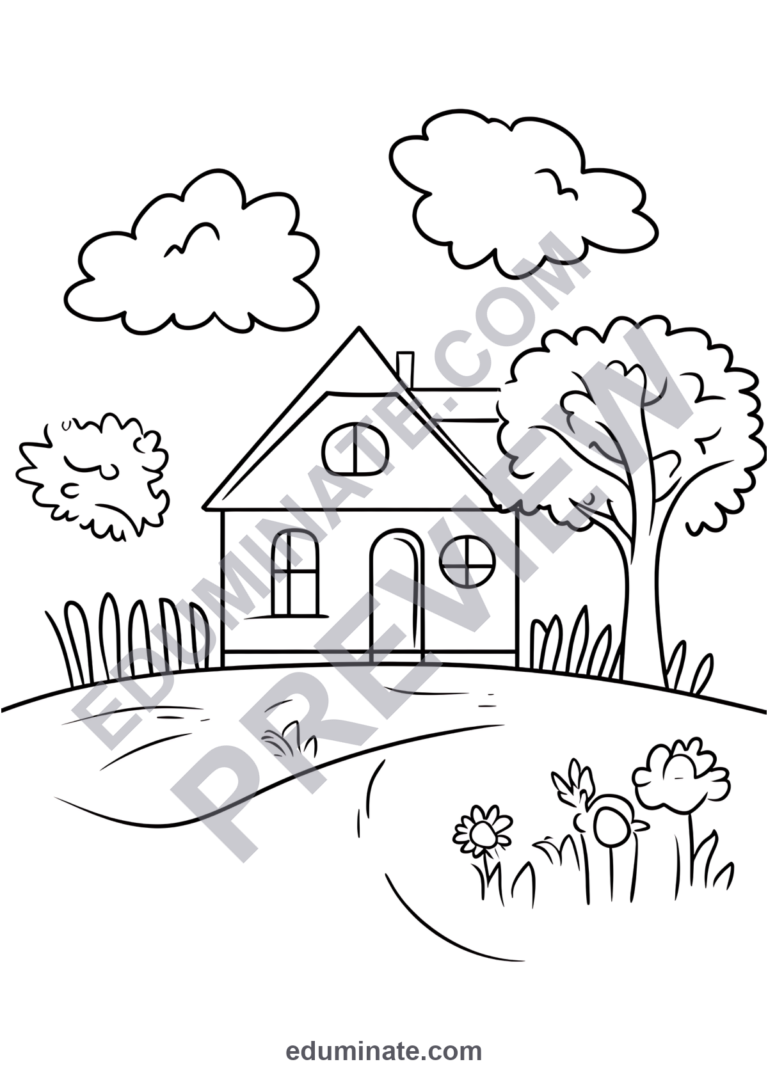 Printable March Coloring Pages Seasonal Spring Art Activity Pack for Kids sample page 4
