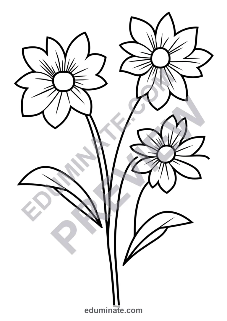 March Coloring Pages Early Spring Seasons Art Activity Sheets Pack for Kids sample page 4