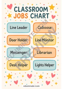Jobs Chart for Classroom | Classroom Jobs Chart Printable | 34 Chart Pages page 4