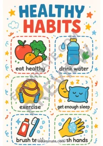 Healthy Habits Posters | Printable Healthy Habits Poster Pages | 60 Pages page 4