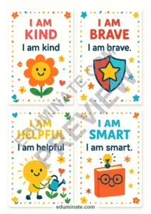 Positive Affirmation Cards | Printable Affirmation Cards for Kids | 30 Pages page 4